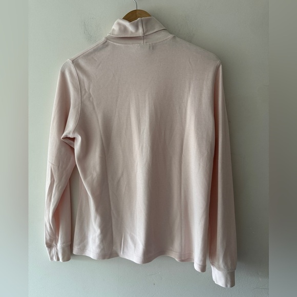 L.L. Bean Light Pink Turtleneck Long Sleeve - Picture 3 of 4